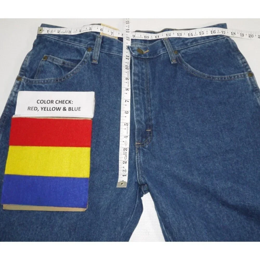 WRANGLER Five Star Premium Denim Blue Jeans 100% Cotton Men's 36 x 34 NEW